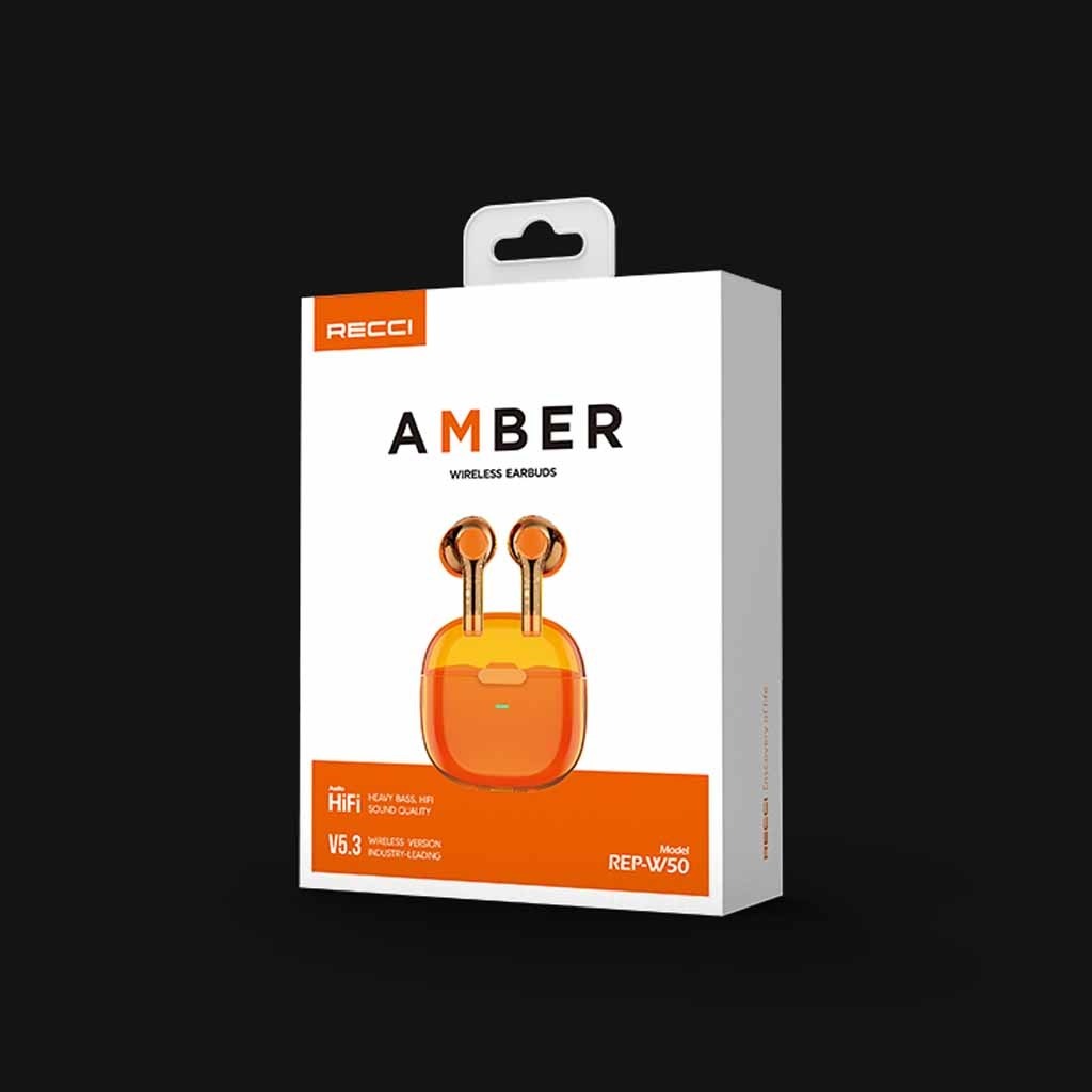  هندزفری بلوتوثی رسی RECCI REP-W50 Amber 