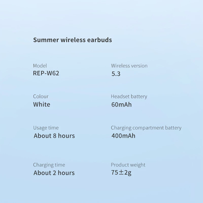  هندزفری بلوتوثی رسی REP-W62 (Summer) 