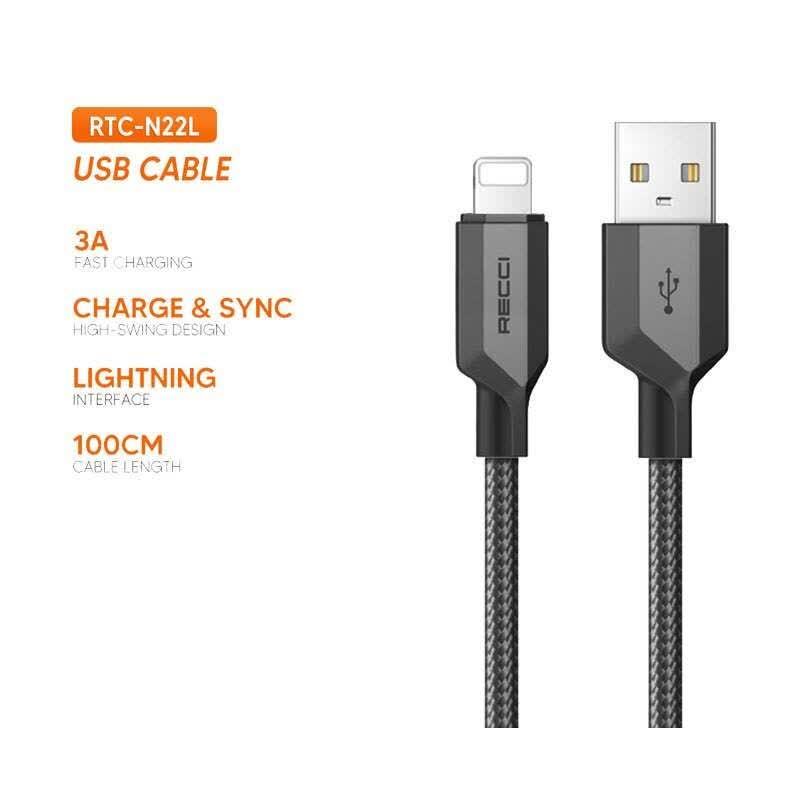  کابل تبدیل USB به لایتنینگ رسیRTC-N22L 